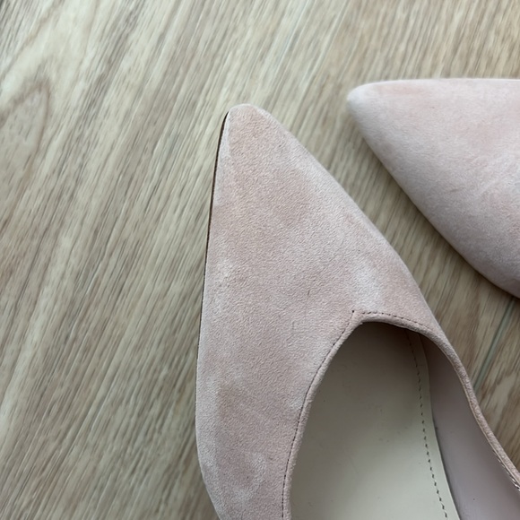 Marc Fisher Blush Suede Block Heels - Picture 4 of 5